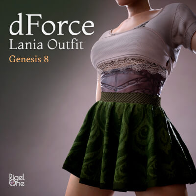 dForce Lania Outfit for Genesis 8 Female