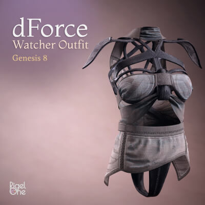 dForce Watcher Outfit for Genesis 8 Female