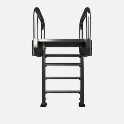 Bank Row Rails 3D Bank Vault Ladder Steel Construction Safety Rails Rubber by ritamendel