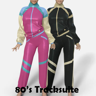 80S Tracksuite in Different Colors for Genesis 8 Female