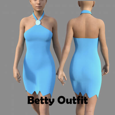 Betty Outfit for Genesis 8 Female