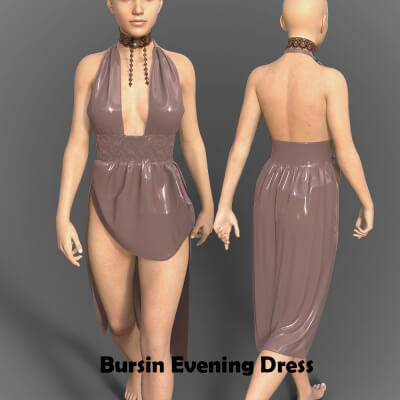 Burcin Evening Dress for Genesis 8 Female