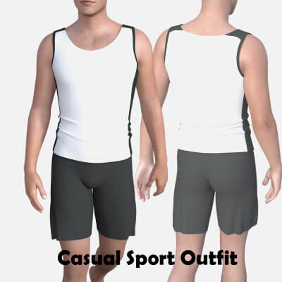 Casual Sport Outfit for Genesis 8 Male by RN95