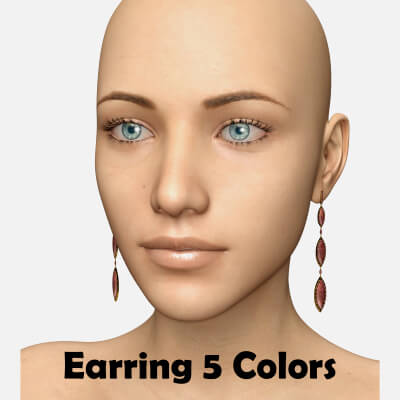 Diamond Earring V1 for Genesis 8 Female