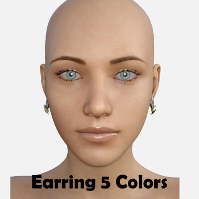 Diamond Earring V5 for Genesis 8 Female