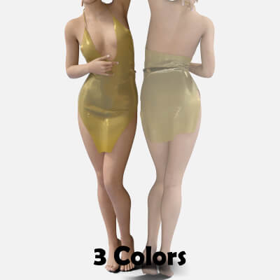 Evening Dress With Cleavage for Genesis 8 Female