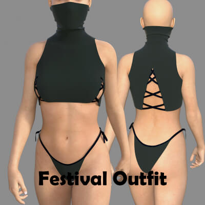 Festival Outfit for Genesis 8 Female