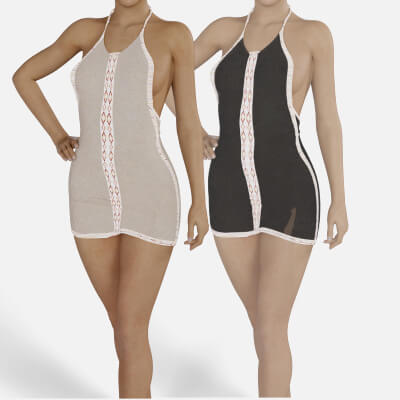 Festivaldress Transparent for Genesis 8 Female