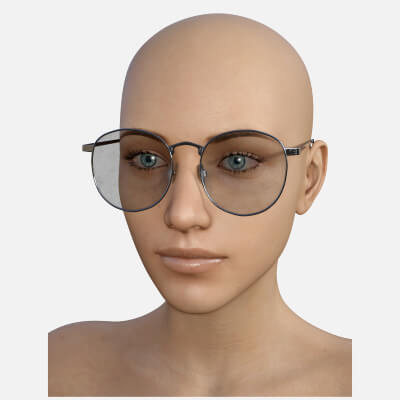 Glasses Round Metal for Genesis 8 Female