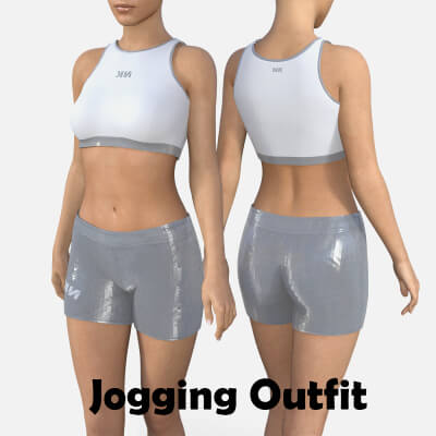Jogging Outfit in Different Colors for Genesis 8 Female by RN95