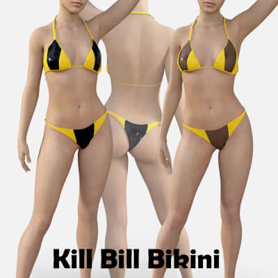 Kill Bill Bikini for Genesis 8 Female