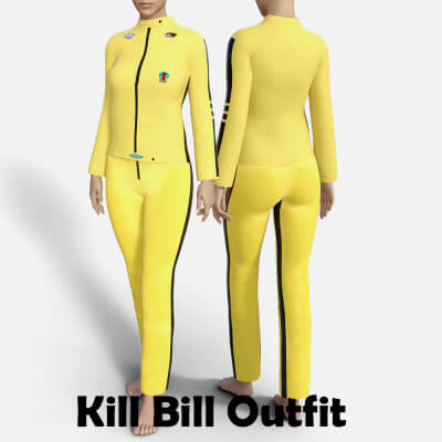 Kill Bill Classic Outfit for Genesis 8 Female
