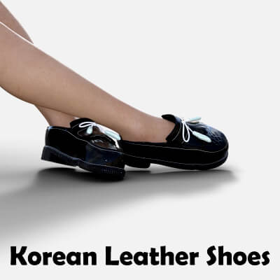 Korean Leather Shoes for Genesis 8 Female