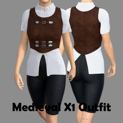 Medieval X1 Outfit for Genesis 8 Female