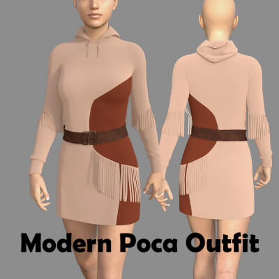 Modern Poca Outfit for Genesis 8 Female