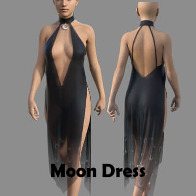 Moon Dress for Genesis 8 Female
