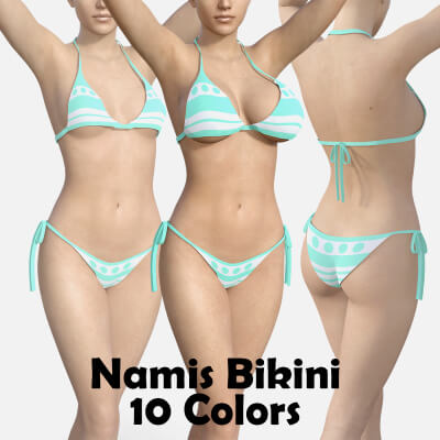 Namis Bikini From One Piece for Genesis 8 Female