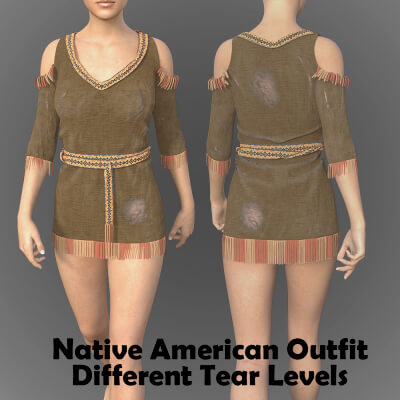 Native American Outfit for Genesis 8 Female