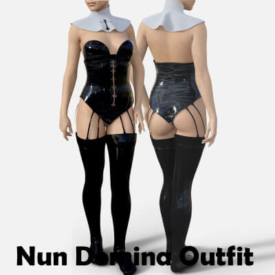 Nun Domina Outfit for Genesis 8 Female