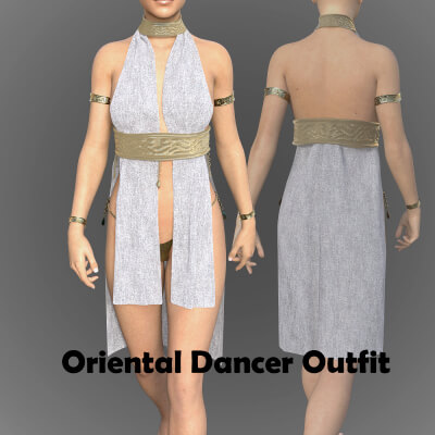 Oriental Dancer Dress for Genesis 8 Female