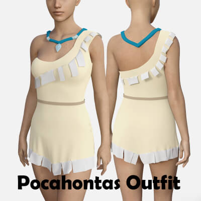 Pocahontas Outfit for Genesis 8 Female