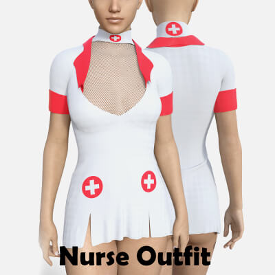 Revealing Nurse Outfit for Genesis 8 Female