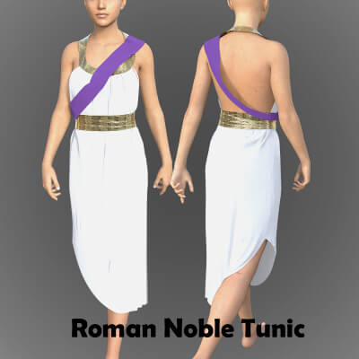 Roman Noble Tunic for Genesis 8 Female