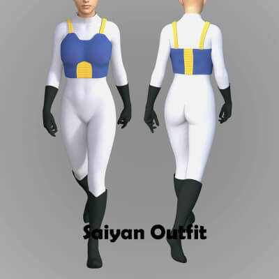 Saiyan Outfit for Genesis 8 Female by RN95