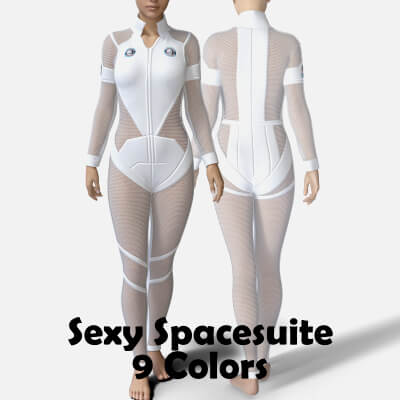 Sexy Spacesuite in 9 Colors for Genesis 8 Female