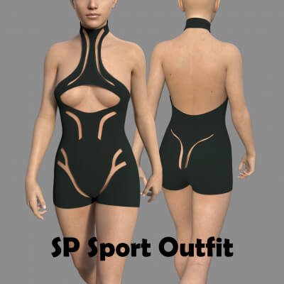 SP Sport Outfit for Genesis 8 Female