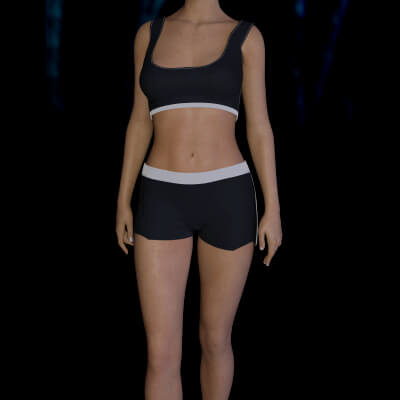 Sport Dress Multi Color for Genesis 8 Female