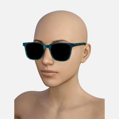 Sunglasses Modern Black and Blue for Genesis 8 Female