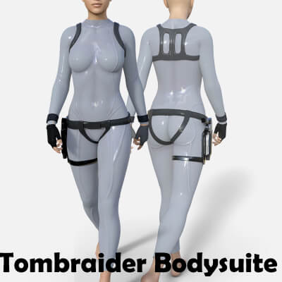 Tombraider Bodysuite With Accessories for Genesis 8 Female