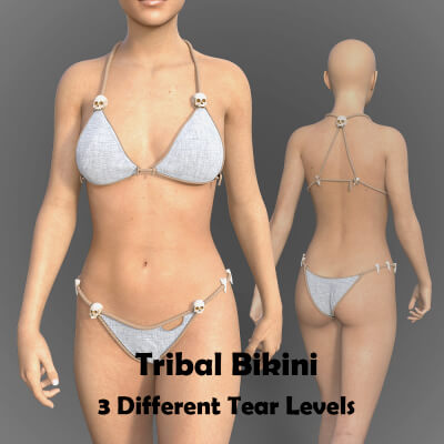 Tribal Bikini for Genesis 8 Female