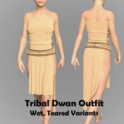 Tribal Dwan Outfit for Genesis 8 Female