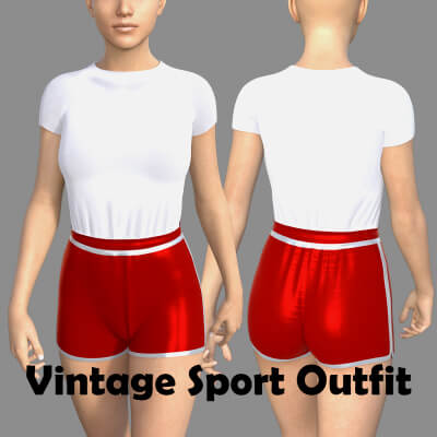 Vintage Sport Outfit for Genesis 8 Female by RN95