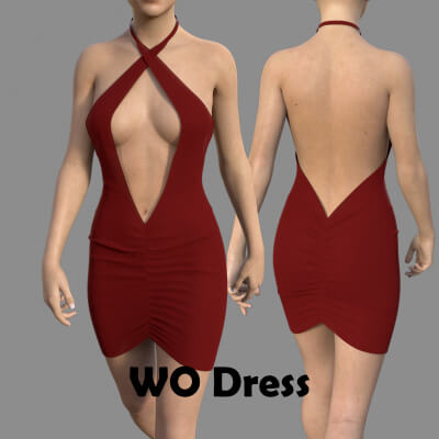 WO Dress for Genesis 8 Female