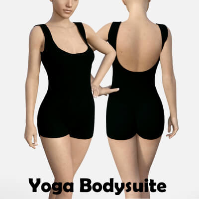 Yoga Bodysuite Short for Genesis 8 Female