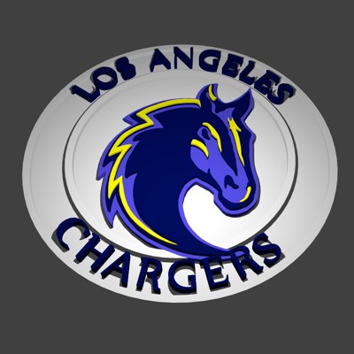 Los Angeles Chargers Logo in A Circle