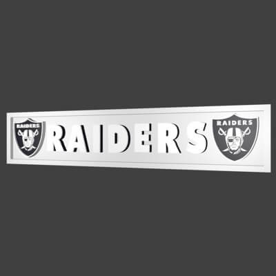 Raiders Logo Plate