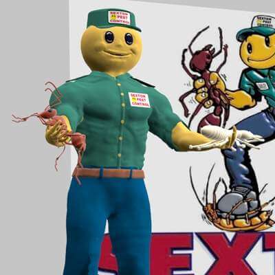 Sexton Pest Control Mascot