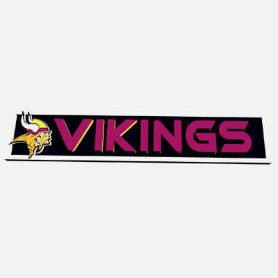 Minnesota Vikings Logo Plate 1