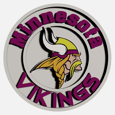 Minnesota Vikings Logo Plate Disc