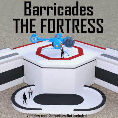 Barricades the Fortress CONSTRUCTION Set for Daz Studio