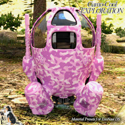 Camo-Cool EXPLORATION 3 for ExoNaut vehicle in Daz Studio