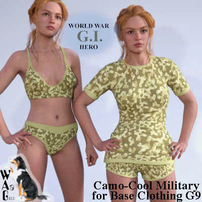 CAMO-COOL MILITARY Set-1 for Base Clothing G9 Genesis 9 DS
