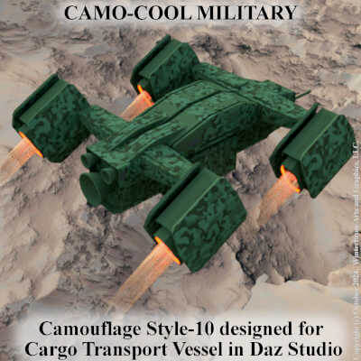 Camo-Cool Military Style-10 for Cargo Transport Vessel in DS