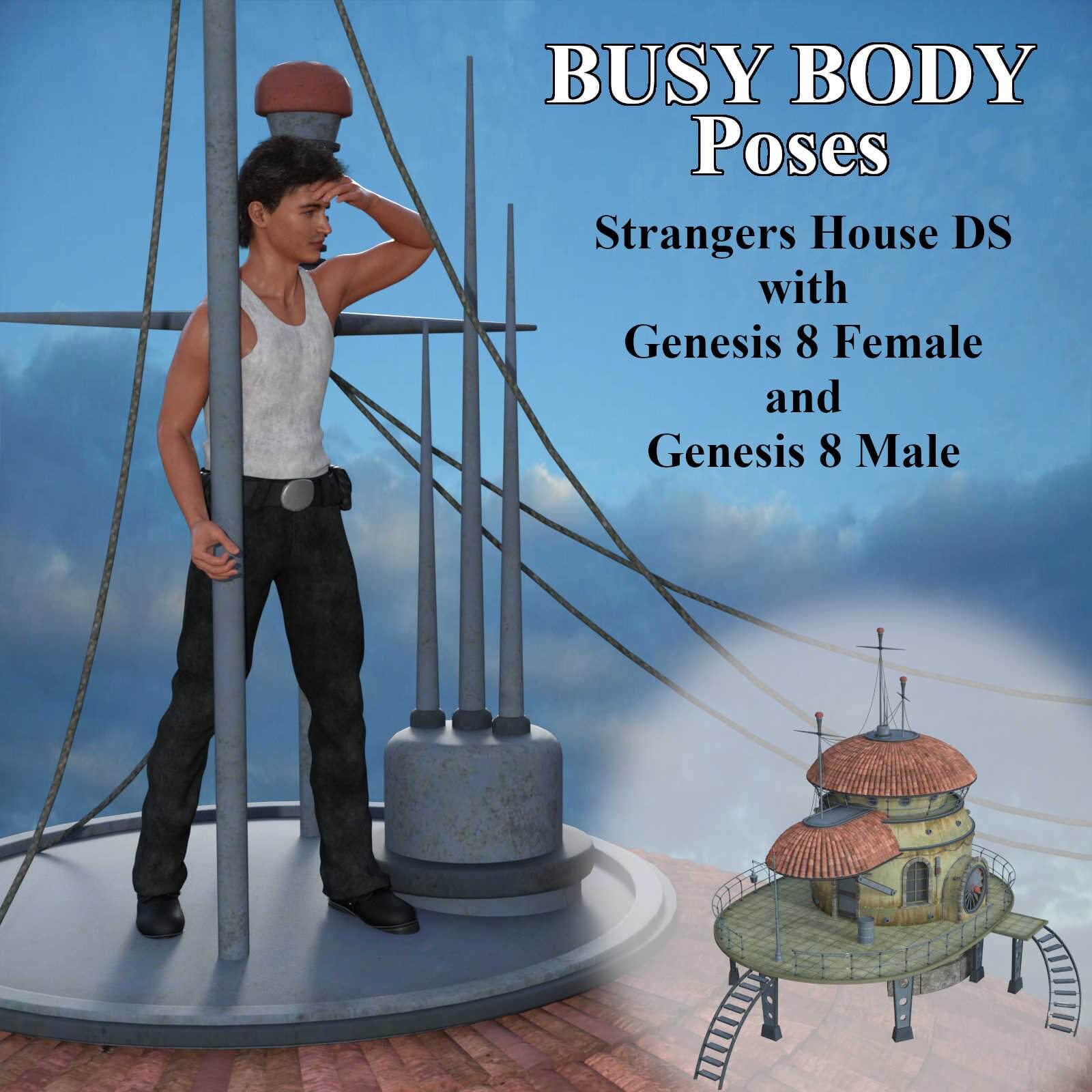 Busy Bodies Coverpage 3D Render, Digital Art by rolow