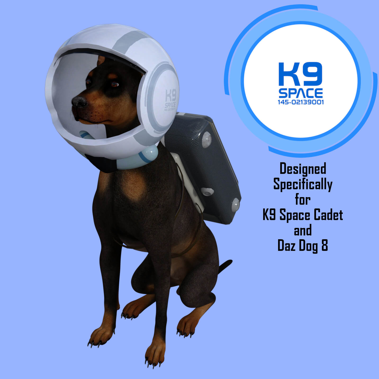K9 Space Poses for K9 Space Cadet Outfit on Daz Dog 8 by rolow