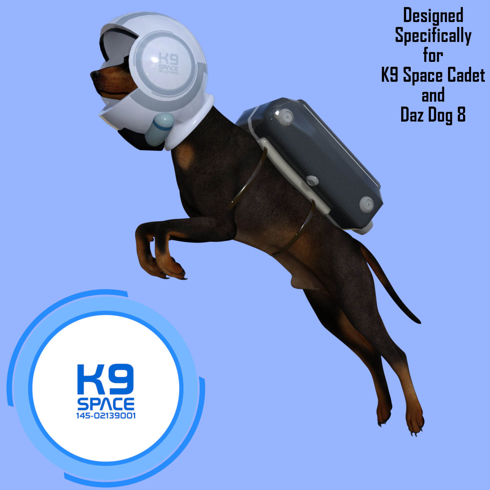 K9 Space Poses for K9 Space Cadet Outfit on Daz Dog 8 by rolow